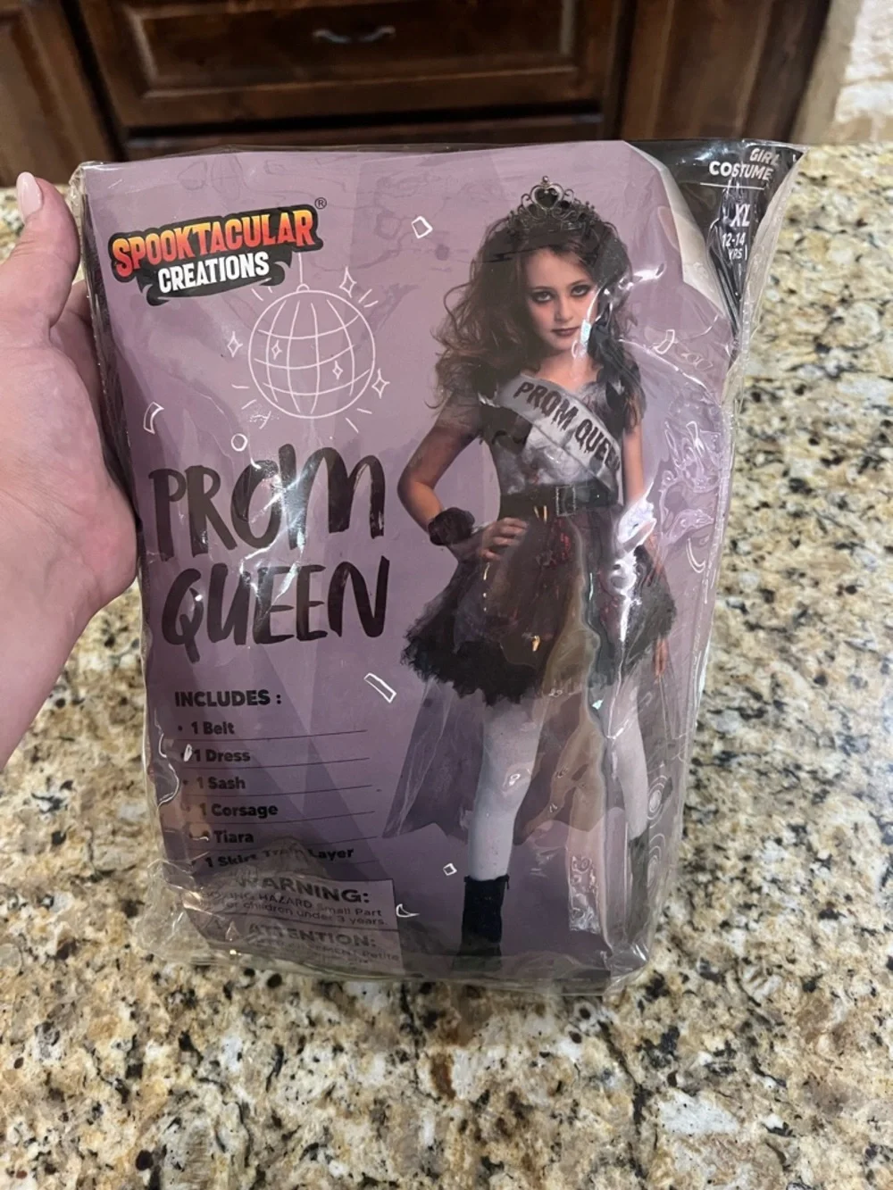 New - Spooktacular Creations Prom Queen Zombie Halloween Costume | Size XL 12/14